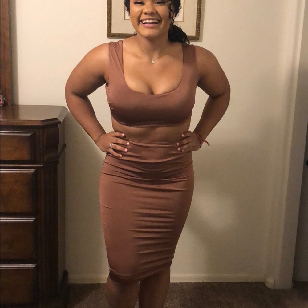 Nude Fashion Nova Two Piece